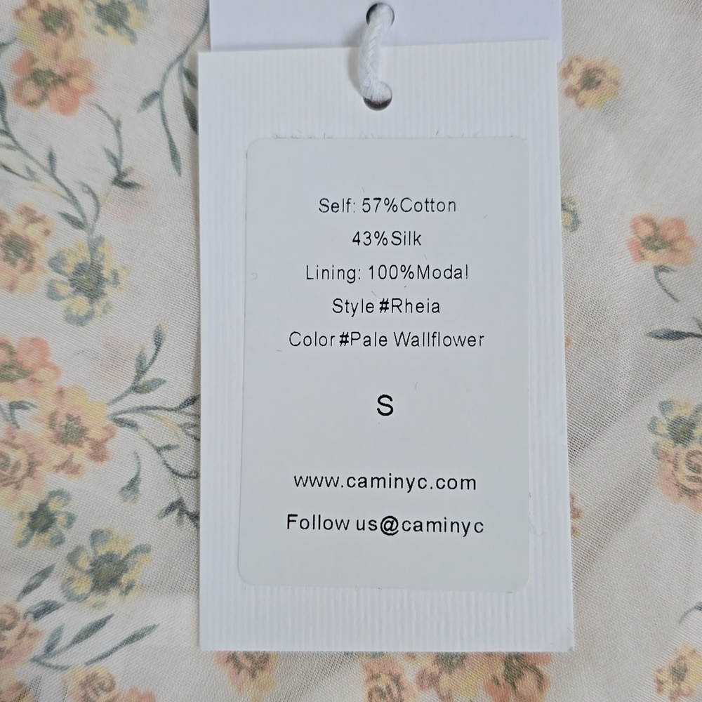 Cami NYC Rhela Cream Floral Puff Sleeve Blouse - Picture 8 of 10